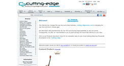 Desktop Screenshot of cutting-edgemusic.com