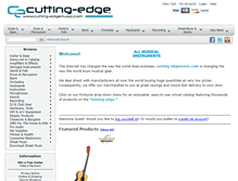 Tablet Screenshot of cutting-edgemusic.com